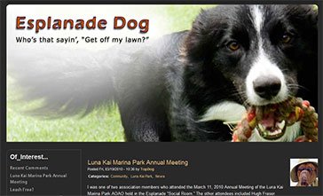 EsplanadeDog website