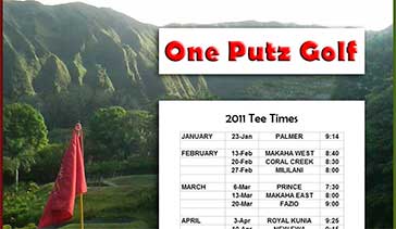 OnePutzGolf website